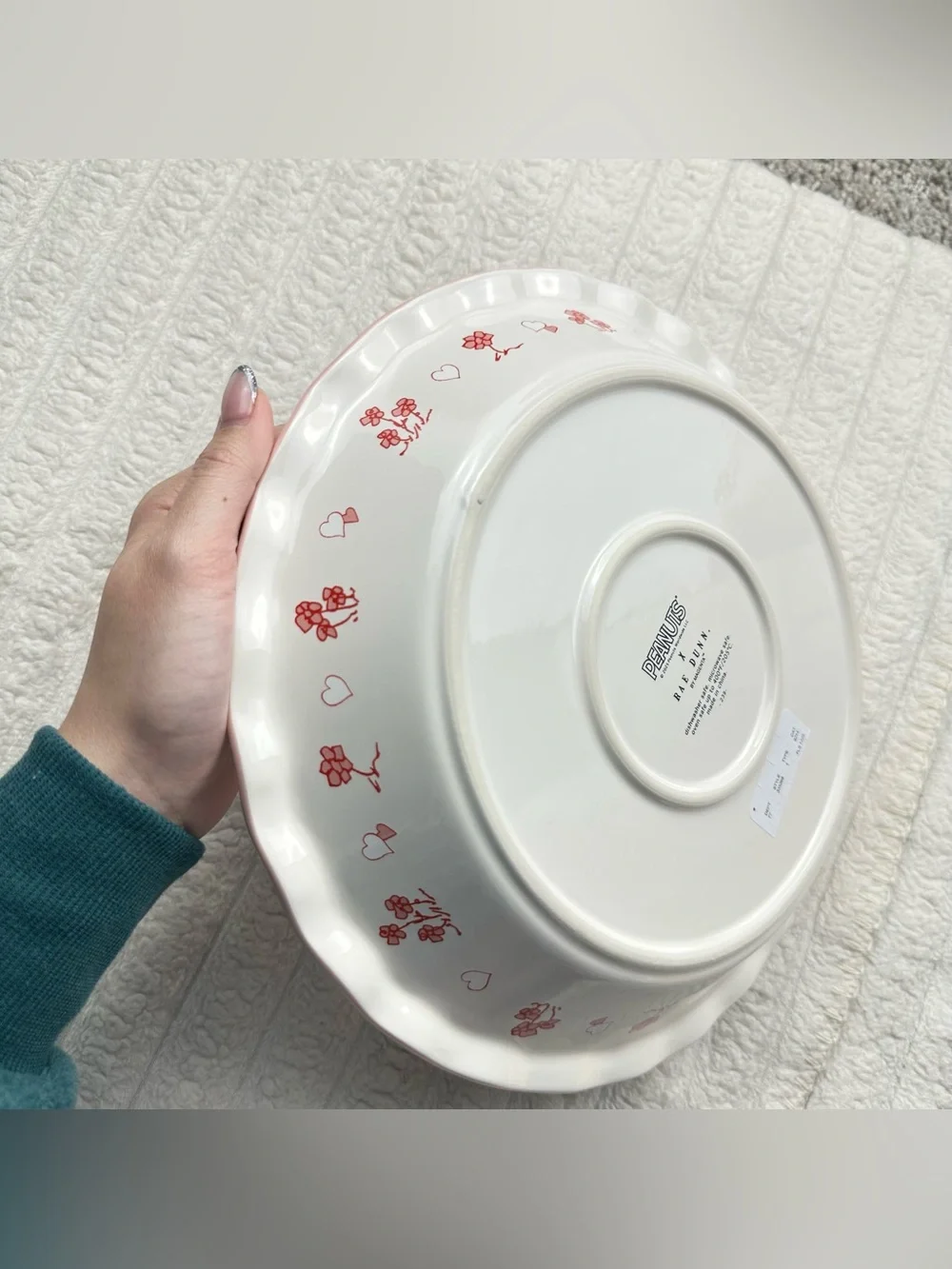 Rae Dunn Peanuts Snoopy Pie Plate